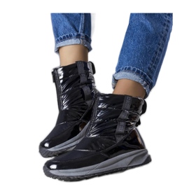 Big Star KK274392 svarta snöstövlar