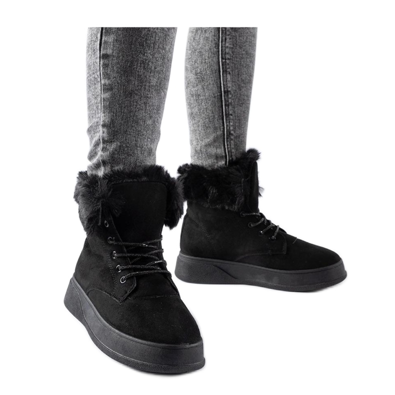 Svarta snökängor för plattform