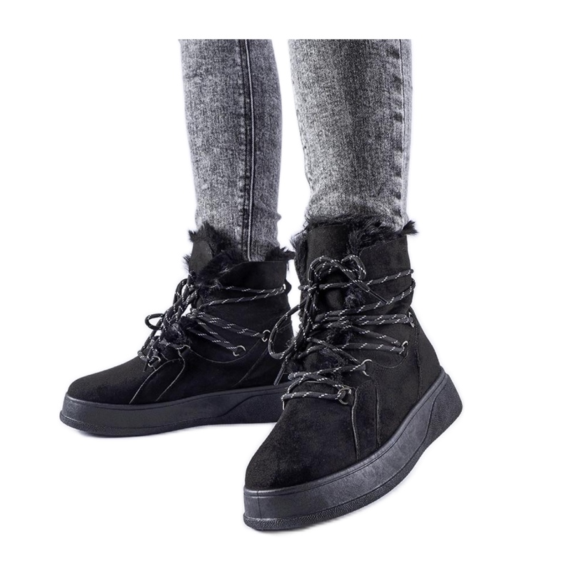 Svarta snökängor för plattform