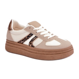 Plattform Sportskor Modell 8912 Beige