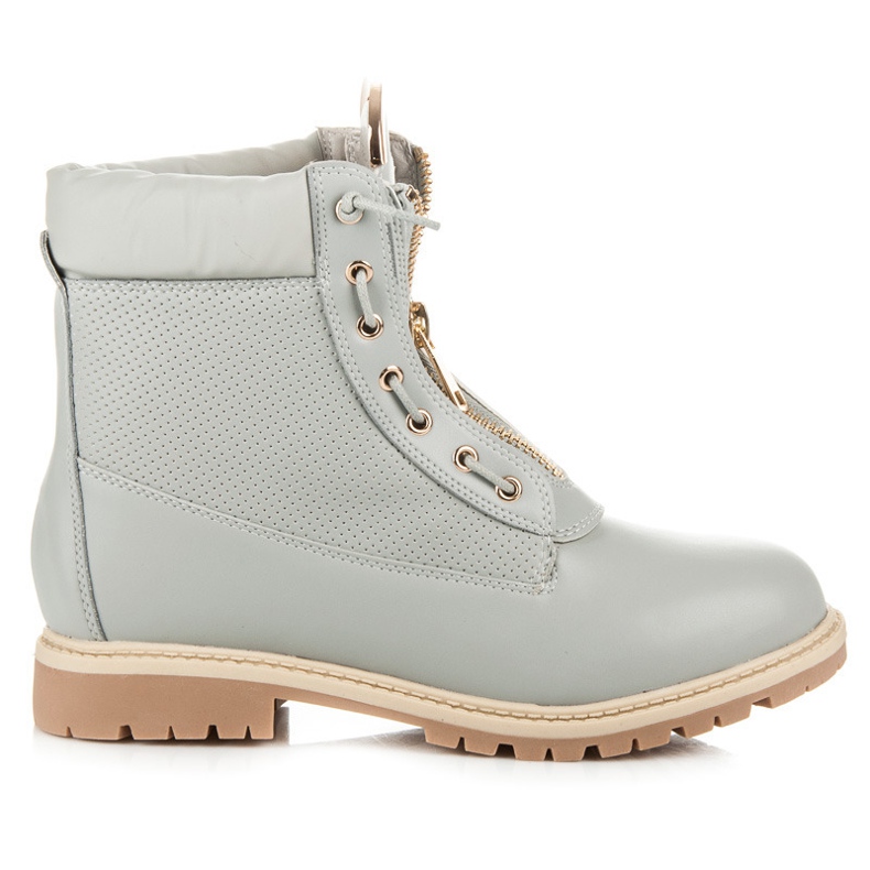 Vices Trappers fästs med dragkedja grå