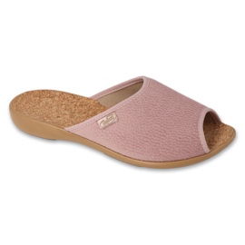Befado damtofflor med innersula i kork 254D164 rosa