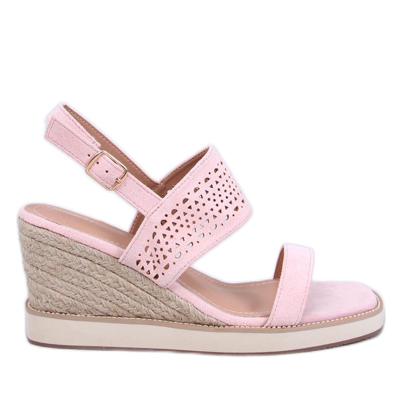 OpenWork Espadrilles på en rosa kil