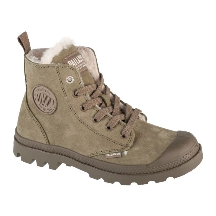 Palladium Pampa HI ZIP WL 95982-377 Gröna stalladiumskor