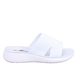 Kvinnors OpenWork Flip Flops Soft White vit