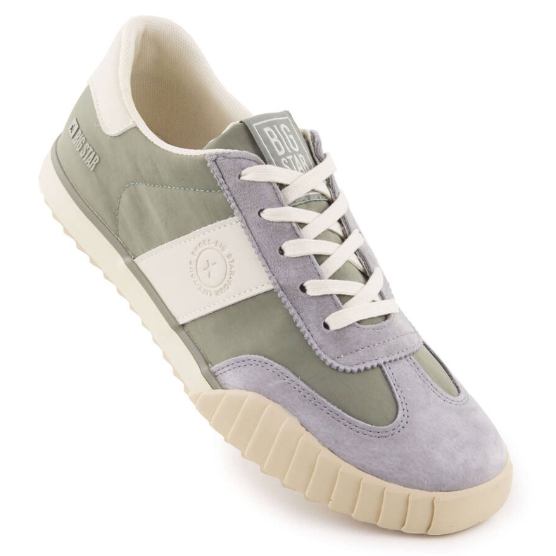 Herrsportskor Gray-Green Sneakers Big Star NN174517 grå