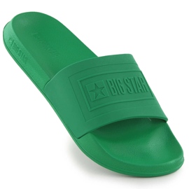 Gröna herrpool strandflipflops Big Star NN174650