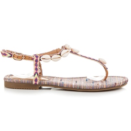 Vices Sandaler i etnisk stil mångfärgad