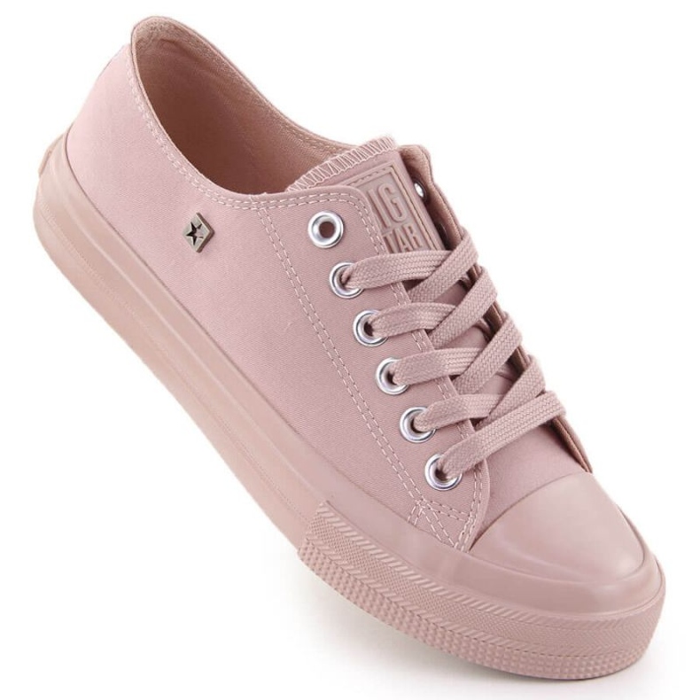 Klassisk Big Star Pink NN274291 Kvinnors sneakers rosa