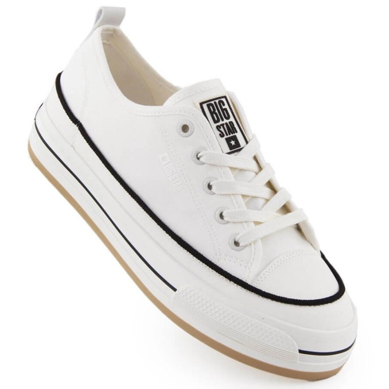 Sneakers på Big Star White NN274205 -plattformen vit