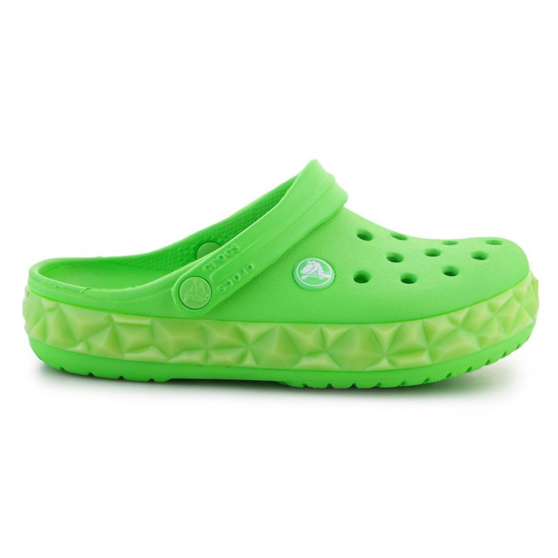 Crocs Croc Band Geometric Glow Band Clog K Jr 210132-3WA flip flops grön