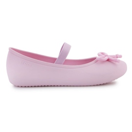 Crocs Brooklyn Bow Flat K Jr 210136-6GD sandaler rosa