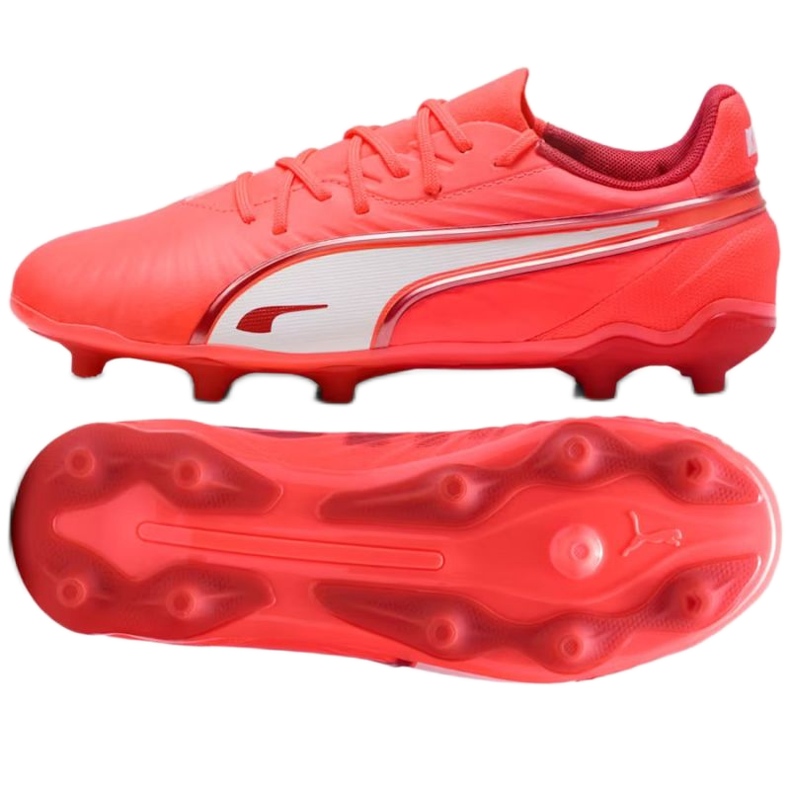 Puma King Match FG/AG 108320-01 fotbollsskor röd