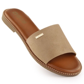 Women's Flip Flops Big Star RR274619 beige