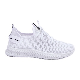 Kvinnor i handed Mesh Sports Shoes White vit