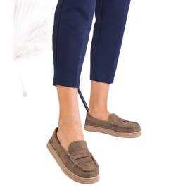 Gröna kvinnors loafers från Ekozamszu