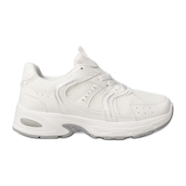 Kvinnors sneakers på plattformen vit