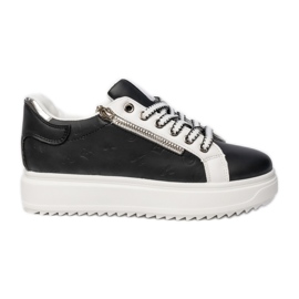 Kvinnors svarta sportsneakers