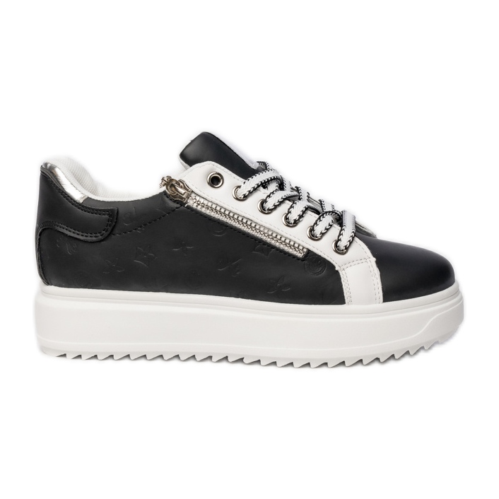 Kvinnors svarta sportsneakers