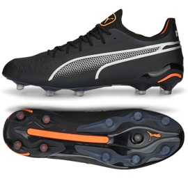 Puma King Ultimate FG/AG 107097 02 Black Shoes svart
