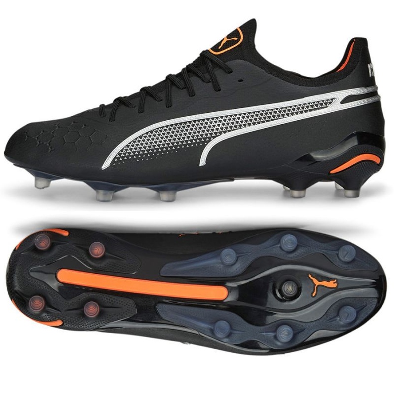Puma King Ultimate FG/AG 107097 02 Black Shoes svart