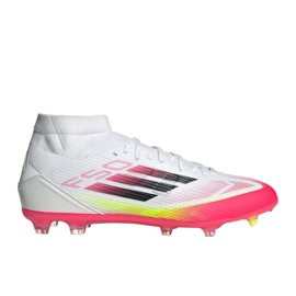 Adidas f50 liga fg/mg mid ji0434 vita och röda fotbollsskor