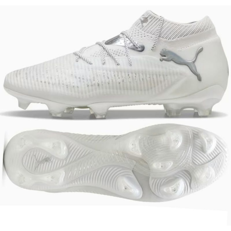 Puma Future 8 Ultimate FG 108138-04 Vita skor med en strumpa
