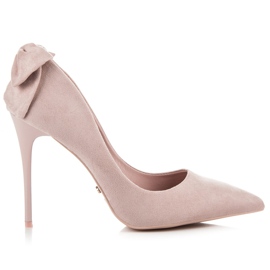 Seastar Klackar med rosett rosa