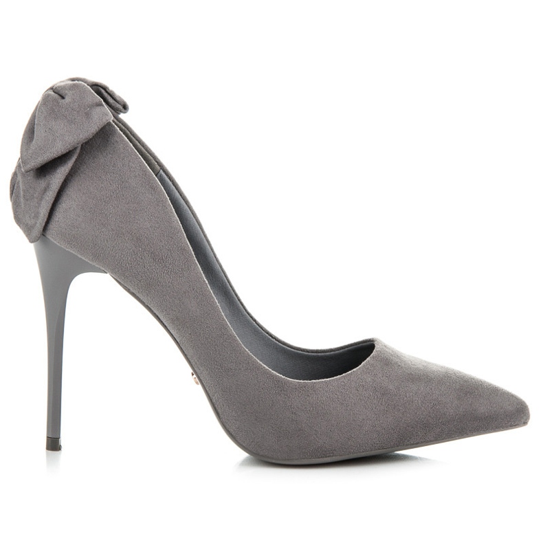 Seastar Höga klackar med rosett grå