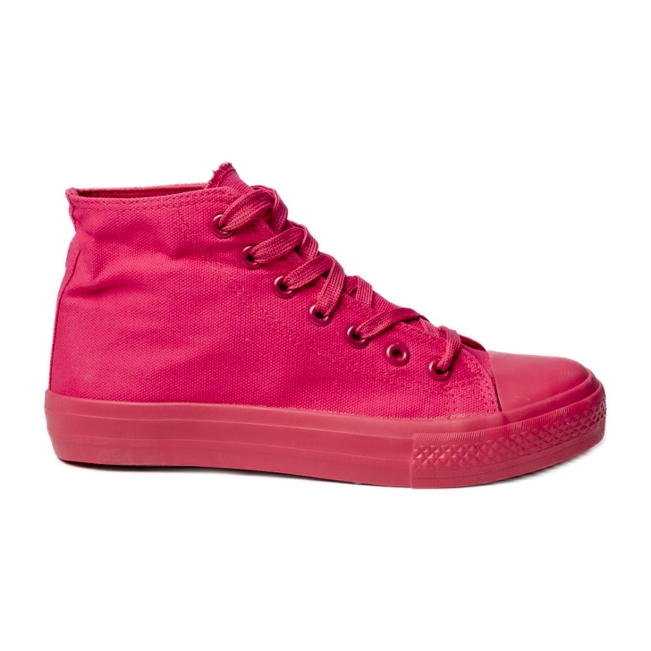 Klassiska rosa kvinnors sneakers