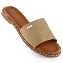 Kvinnors tofflor Big Star RR274619 Beige