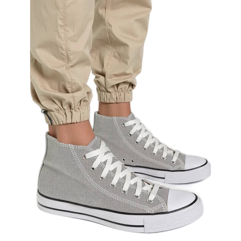 Kvinnors celvia silver sneakers silver-