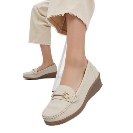 Kvinnors mirena beige loafers
