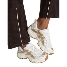 Kvinnors beige sneakers