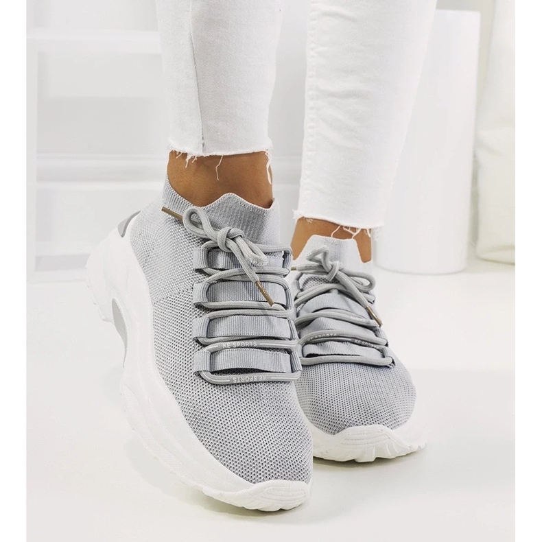 D/GMR Grå Barraza-sneakers för kvinnor