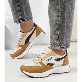 D/GMR Onorato bruna sneakers för kvinnor beige