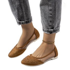 D/GMR Bruna halvgenomskinliga Malene ballerinor