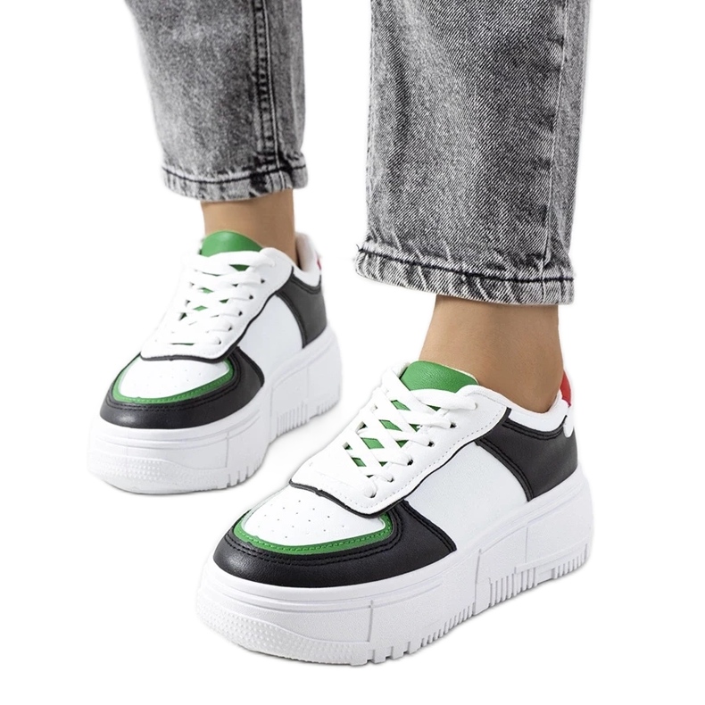 D/GMR Svarta Mandib sneakers för kvinnor vit