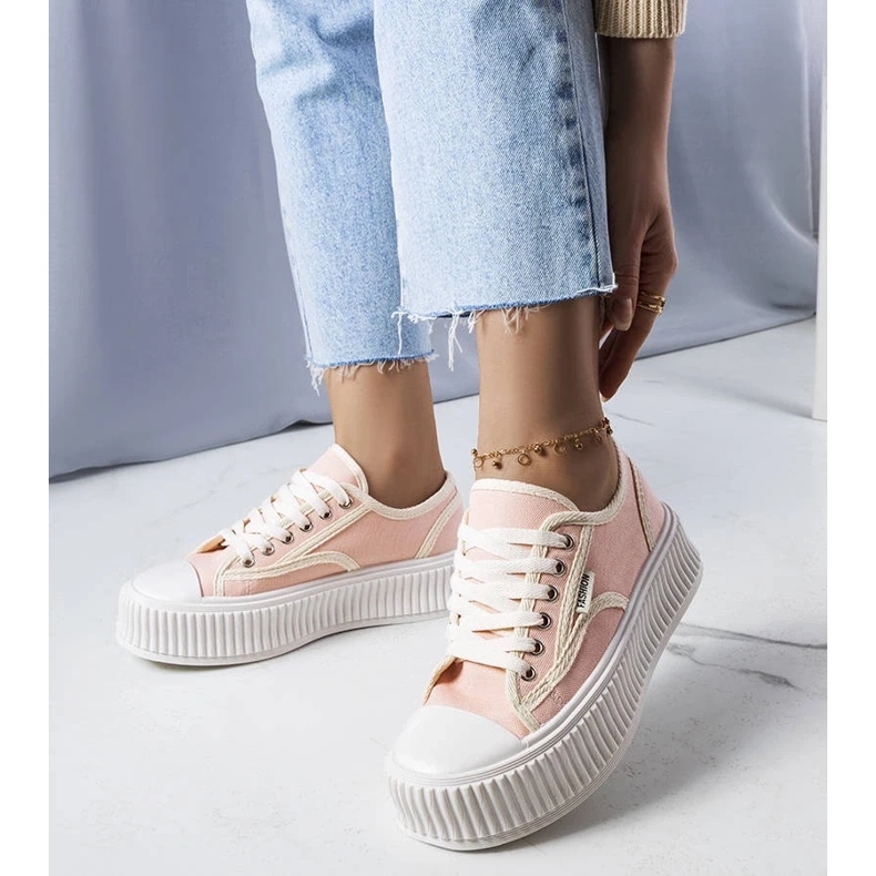 D/GMR Connies rosa platåsneakers