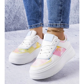 D/GMR Vita och blå platåskor från Heloise