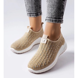 D/GMR Beige sneakers med strass från Maasje