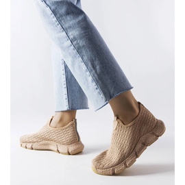 D/GMR Beiga sport slip-on sneakers från Obenor beige