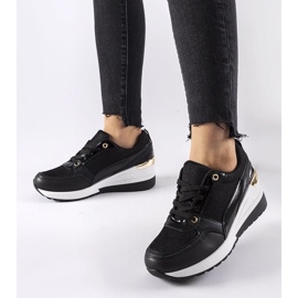 D/GMR Svarta Gauvin wedge sneakers