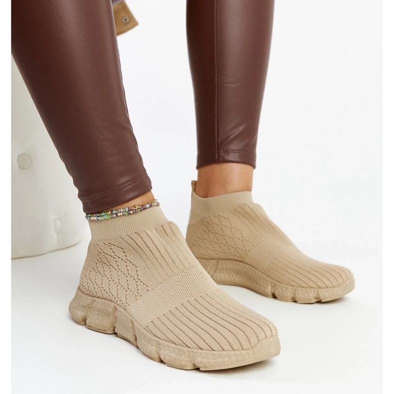 D/GMR Mörkbeige lätta sportsneakers från Vaclav