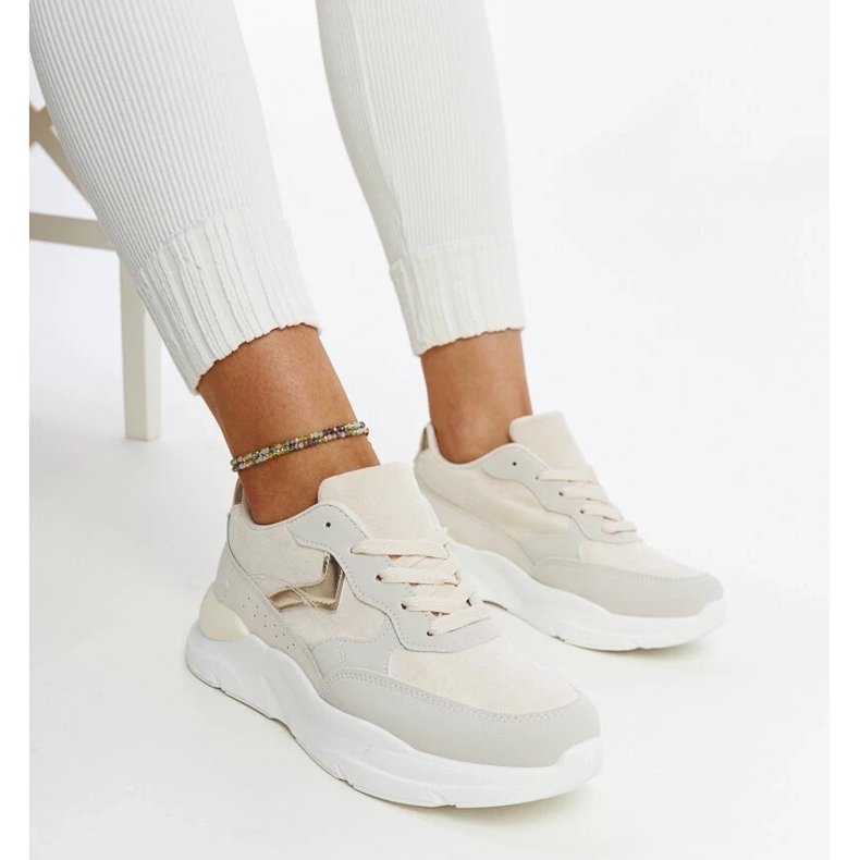 D/GMR Beige sneakers på Nereida-plattformen