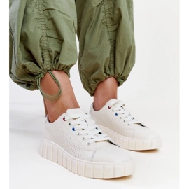 Beige läder sneakers från Zvonka