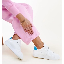 Vita och blå Akila sneakers