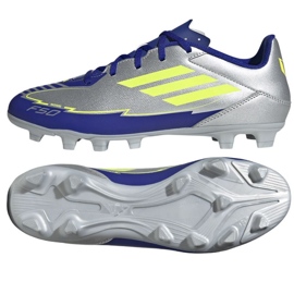 Adidas F50 Club FG/MG IH0916 Silverblå skor