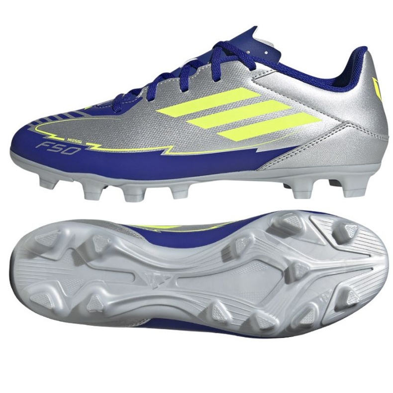 Adidas F50 Club FG/MG IH0916 Silverblå skor silver-