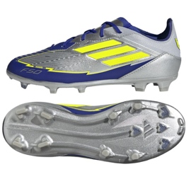 Adidas f50 elite messi fg ih0921 silverblå skor